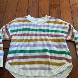 SO STRIPED RAINBOW SWEATER
